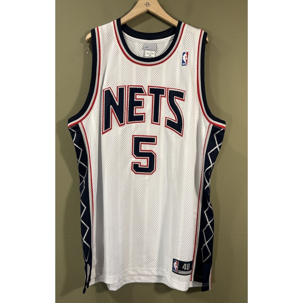 Jason Kidd New Jersey Nets Autographed Signed Basketball Jersey NBA #5 Reebok 48
